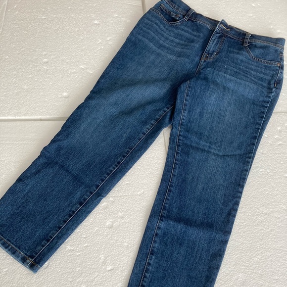 Style & Co petite slim leg crop jeans Size 12 PS - Picture 4 of 10